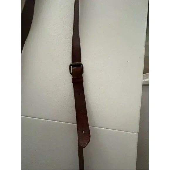 Vintage Women's Brown Handmade Leather Saddle Bag OS - Picture 8 of 11